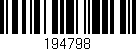 Código de barras (EAN, GTIN, SKU, ISBN): '194798'