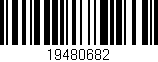 Código de barras (EAN, GTIN, SKU, ISBN): '19480682'