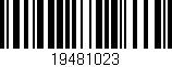 Código de barras (EAN, GTIN, SKU, ISBN): '19481023'