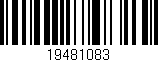 Código de barras (EAN, GTIN, SKU, ISBN): '19481083'