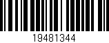 Código de barras (EAN, GTIN, SKU, ISBN): '19481344'
