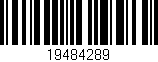 Código de barras (EAN, GTIN, SKU, ISBN): '19484289'