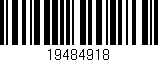 Código de barras (EAN, GTIN, SKU, ISBN): '19484918'