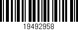Código de barras (EAN, GTIN, SKU, ISBN): '19492958'