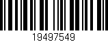 Código de barras (EAN, GTIN, SKU, ISBN): '19497549'