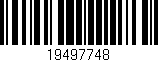Código de barras (EAN, GTIN, SKU, ISBN): '19497748'