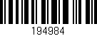 Código de barras (EAN, GTIN, SKU, ISBN): '194984'