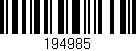Código de barras (EAN, GTIN, SKU, ISBN): '194985'