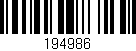 Código de barras (EAN, GTIN, SKU, ISBN): '194986'