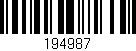 Código de barras (EAN, GTIN, SKU, ISBN): '194987'