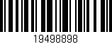 Código de barras (EAN, GTIN, SKU, ISBN): '19498898'