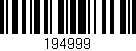 Código de barras (EAN, GTIN, SKU, ISBN): '194999'