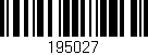 Código de barras (EAN, GTIN, SKU, ISBN): '195027'