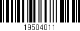 Código de barras (EAN, GTIN, SKU, ISBN): '19504011'