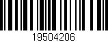 Código de barras (EAN, GTIN, SKU, ISBN): '19504206'