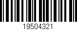 Código de barras (EAN, GTIN, SKU, ISBN): '19504321'