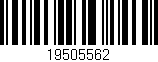 Código de barras (EAN, GTIN, SKU, ISBN): '19505562'
