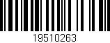 Código de barras (EAN, GTIN, SKU, ISBN): '19510263'