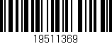 Código de barras (EAN, GTIN, SKU, ISBN): '19511369'