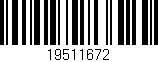 Código de barras (EAN, GTIN, SKU, ISBN): '19511672'