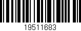Código de barras (EAN, GTIN, SKU, ISBN): '19511683'