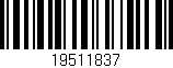 Código de barras (EAN, GTIN, SKU, ISBN): '19511837'