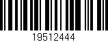Código de barras (EAN, GTIN, SKU, ISBN): '19512444'