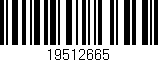 Código de barras (EAN, GTIN, SKU, ISBN): '19512665'