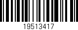 Código de barras (EAN, GTIN, SKU, ISBN): '19513417'