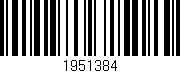 Código de barras (EAN, GTIN, SKU, ISBN): '1951384'