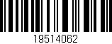Código de barras (EAN, GTIN, SKU, ISBN): '19514062'