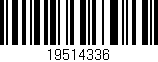 Código de barras (EAN, GTIN, SKU, ISBN): '19514336'