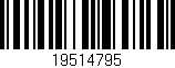 Código de barras (EAN, GTIN, SKU, ISBN): '19514795'