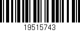 Código de barras (EAN, GTIN, SKU, ISBN): '19515743'