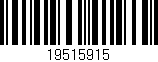 Código de barras (EAN, GTIN, SKU, ISBN): '19515915'