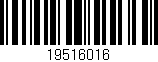 Código de barras (EAN, GTIN, SKU, ISBN): '19516016'