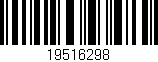 Código de barras (EAN, GTIN, SKU, ISBN): '19516298'