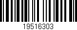 Código de barras (EAN, GTIN, SKU, ISBN): '19516303'