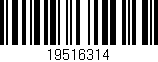 Código de barras (EAN, GTIN, SKU, ISBN): '19516314'
