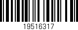 Código de barras (EAN, GTIN, SKU, ISBN): '19516317'
