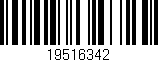 Código de barras (EAN, GTIN, SKU, ISBN): '19516342'