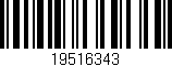 Código de barras (EAN, GTIN, SKU, ISBN): '19516343'