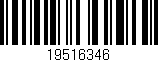 Código de barras (EAN, GTIN, SKU, ISBN): '19516346'