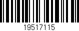 Código de barras (EAN, GTIN, SKU, ISBN): '19517115'