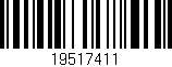 Código de barras (EAN, GTIN, SKU, ISBN): '19517411'