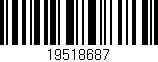 Código de barras (EAN, GTIN, SKU, ISBN): '19518687'