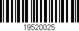 Código de barras (EAN, GTIN, SKU, ISBN): '19520025'