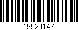 Código de barras (EAN, GTIN, SKU, ISBN): '19520147'