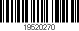 Código de barras (EAN, GTIN, SKU, ISBN): '19520270'