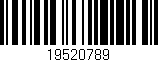 Código de barras (EAN, GTIN, SKU, ISBN): '19520789'